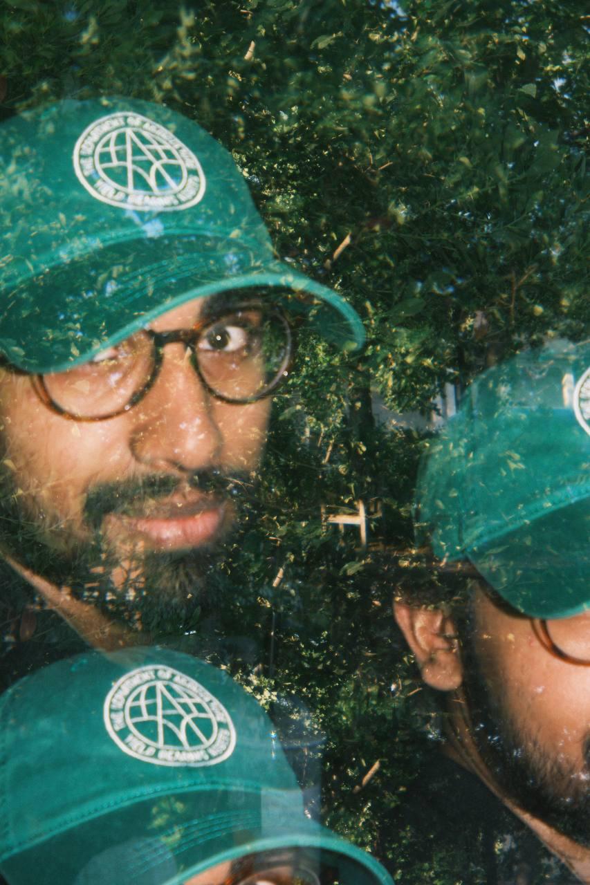 aadharsh in a DOA hat (double exposure)
